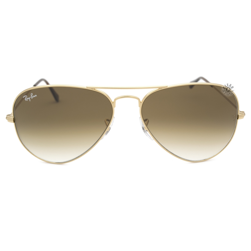 Ray-Ban RB3025 001/51 Aviator Sunglasses 58x14-135 Gold / Light Brown Gradient