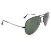 Ray-Ban RB3025 L2823 Aviator Sunglasses 58x14-135 Black / Green Classic G-15