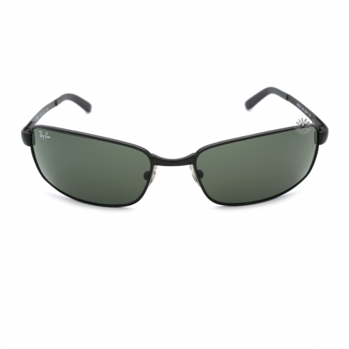 Ray-Ban RB3194 006 Sunglasses 59x17 Matte Black / Green