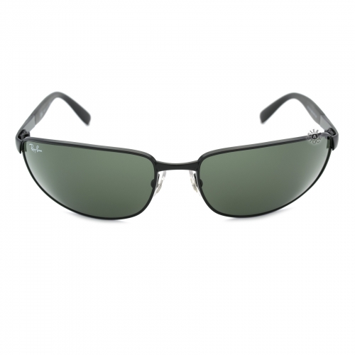 Ray-Ban RB3254 006 Sunglasses 61x16-130 Matte Black / Crystal Green