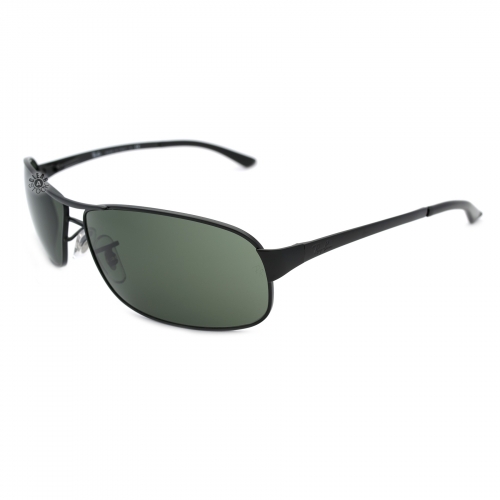 Ray-Ban RB3343 006 Sunglasses 60x12 Matte Black / Green