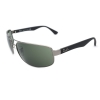 Ray-Ban RB3445 004 Sunglasses 61x17-130 Gunmetal Black / Green Classic G-15