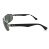 Ray-Ban RB3445 004 Sunglasses 61x17-130 Gunmetal Black / Green Classic G-15