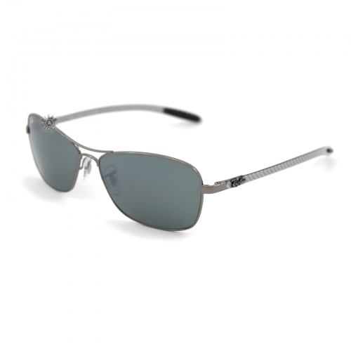 Ray-Ban RB8302 004/40 Tech Carbon Fibre Sunglasses 58x15-140 Gunmetal / Silver-Black Mirror